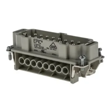 EPIC Connector Insert, 16 Way, 16A, Male, H-BE, Cable Mount, 600 V - 10194000 product image