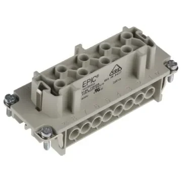 EPIC Heavy Duty Power Connector Module, 16A, Female, H-BE Series, 16 Contacts - 10195000 product image