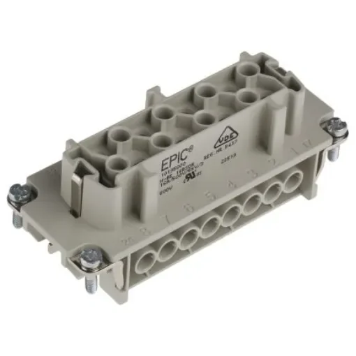 EPIC Heavy Duty Power Connector Module, 16A, Female, H-BE Series, 16 Contacts - 10195000 product image