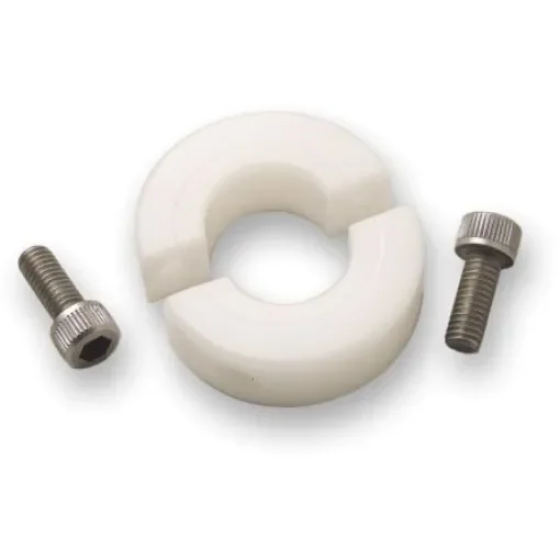 Ruland Shaft Collar, Two Piece, Clamp Screw, Bore 25mm, OD 45mm, W 15mm, Plastic - MSP-25-P product image