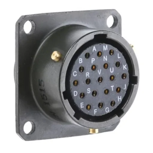 Amphenol Limited, 62GB 19 Way Box Mount MIL Spec Circular Connector ReceptacleOlive, Socket Contacts,Shell Size 14, - 62GB-12E14-19SN product image
