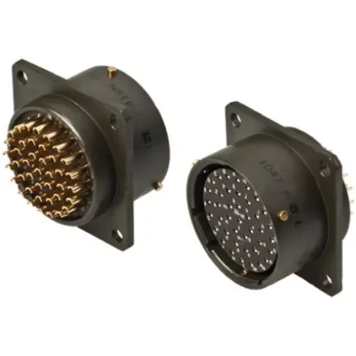 Amphenol Limited, 62GB 41 Way Box Mount MIL Spec Circular Connector ReceptacleOlive, Socket Contacts,Shell Size 20, - 62GB-12E20-41SN product image