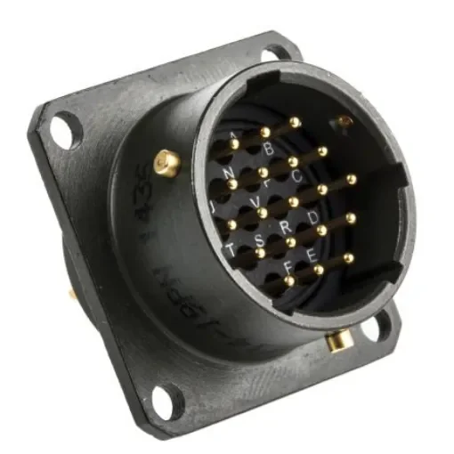 Amphenol Limited, 62GB 19 Way Box Mount MIL Spec Circular Connector ReceptacleOlive, Pin Contacts,Shell Size 14, - 62GB-12E14-19PN product image