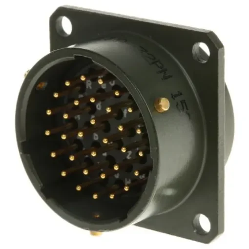 Amphenol Limited, 62GB 32 Way Box Mount MIL Spec Circular Connector ReceptacleOlive, Pin Contacts,Shell Size 18, - 62GB-12E18-32PN product image