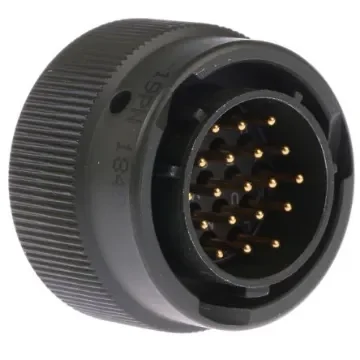 Amphenol Limited, 62GB 19 Way Cable Mount MIL Spec Circular Connector PlugOlive, Pin Contacts,Shell Size 14, Bayonet - 62GB-56T14-19PN product image