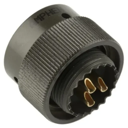 Amphenol Limited, 62GB 3 Way Cable Mount MIL Spec Circular Connector PlugOlive, Socket Contacts,Shell Size 12, Bayonet - 62GB-56T12-03SN product image
