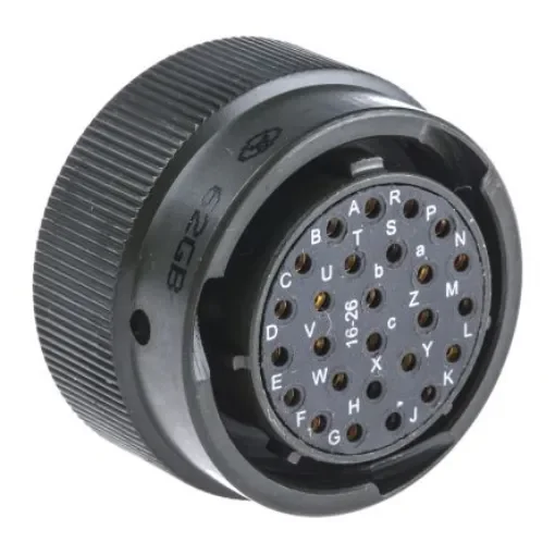 Amphenol Limited, 62GB 26 Way Cable Mount MIL Spec Circular Connector PlugOlive, Socket Contacts,Shell Size 16, Bayonet - 62GB-56T16-26SN product image