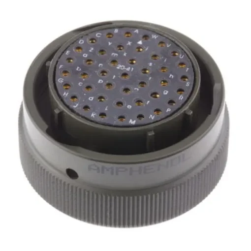 Amphenol Limited, 62GB 41 Way Cable Mount MIL Spec Circular Connector PlugOlive, Socket Contacts,Shell Size 20, Bayonet - 62GB-56T20-41SN product image