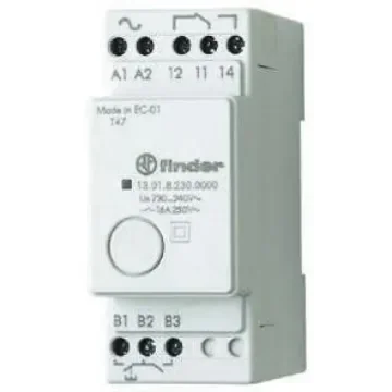 Finder DIN Rail Power Relay, 12V ac/dc Coil, 16A Switching Current, SPDT - 13.01.0.012.0000 product image