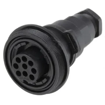 Bulgin Circular Connector, 9 Contacts, In-line, Socket, Female, IP68, Standard Buccaneer Series - PX0729/S product image