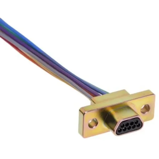 RS PRO 9 Way Panel Mount D-sub Connector Plug - 452940 product image