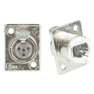 Switchcraft Panel Mount XLR Connector, Female, 125 V ac, 4 Way, Silver Plating - TY4F product image