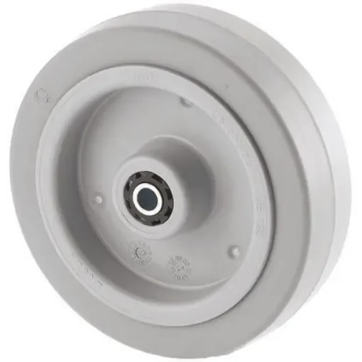 Tente Grey Rubber Abrasion Resistant Trolley Wheel, 300kg - UFR160x46-20LM58 Grey product image
