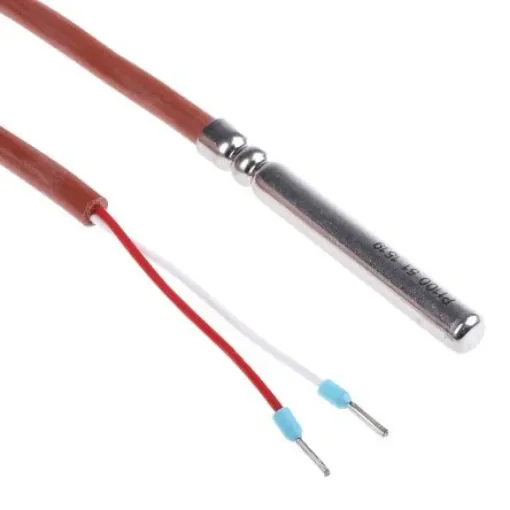 Jumo PT100 RTD Sensor, 6mm Dia, 50mm Long, 2 Wire, Probe, Class B +180°C Max - 90/00389771 product image