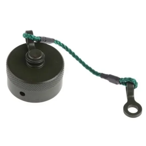 Amphenol Limited 62GB MIL-DTL-26482 Plug Dust Cap, Shell Size 12, with Zinc Cobalt Finish, Aluminium - 62GB-812-12 product image