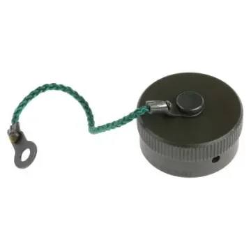 Amphenol Limited 62GB MIL-DTL-26482 Receptacle Dust Cap, Shell Size 14, with Zinc Cobalt Finish, Aluminium - 62GB-812-14 product image