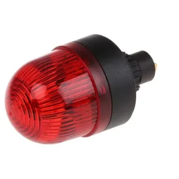 Werma EM 207 Series Red Steady Beacon, 24 V ac/dc, Panel Mount, LED Bulb, IP65 - 207.100.75 product image