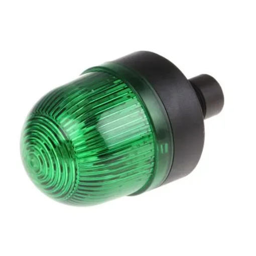 Werma EM 207 Series Green Steady Beacon, 24 V ac/dc, Panel Mount, LED Bulb, IP65 - 207.200.75 product image