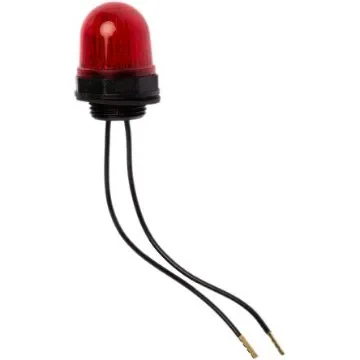 Werma EM 230 Series Red Steady Beacon, 24 V dc, Panel Mount, LED Bulb, IP65 - 230.100.55 product image