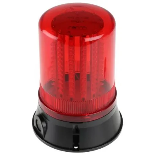 Moflash LED401 Series Red Multiple Effect Beacon, 24 V dc, Surface Mount, LED Bulb, IP65 - LED401-02-02RS product image