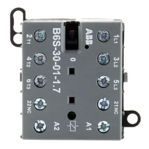ABB B6S-30-01-1.7-71 B6S Contactor, 24 V dc Coil, 3-Pole, 20 A, 4 kW, 3NO, 690 V ac - GJL1213001R7011 - B6S-30-01-1.7-71 product image