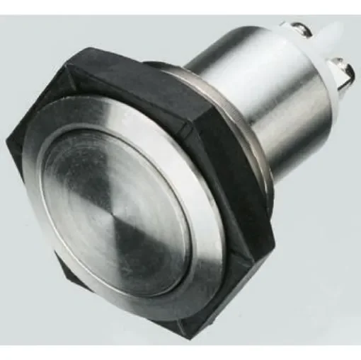 Schurter Push Button Switch, Momentary, Panel Mount, 22mm Cutout, SPST, 24V dc - 1301.9565 product image