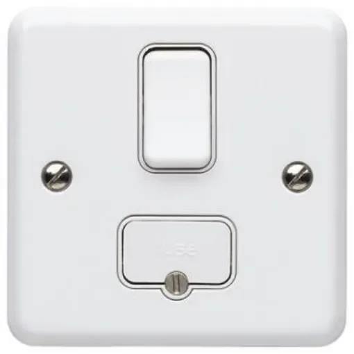 MK Electric 13A 1 Gang Switched Fused Spur - K3042 WHI product image
