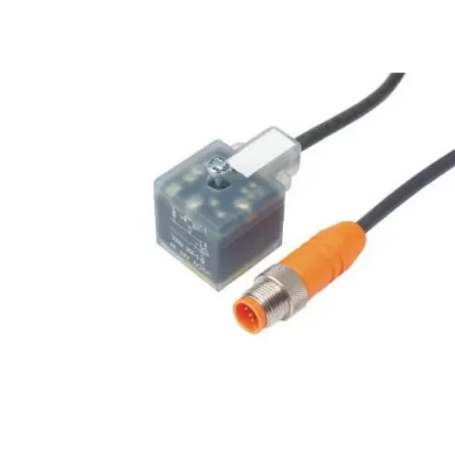Lumberg Automation Right Angle Female 4 way DIN 43650 Form A to Straight Male 4 way M12 Sensor Actuator Cable, 1m - RST 5-3-VAD 1A-1-3-226/1M product image