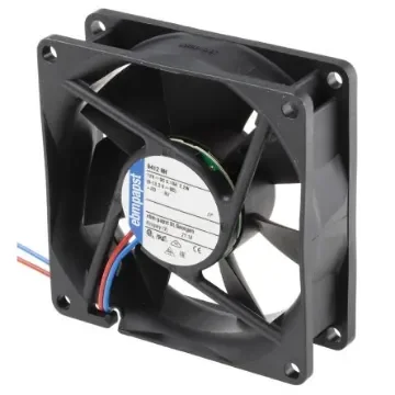 ebm-papst 8400 N Series Axial Fan, 12 V dc, DC Operation, 79m³/h, 2.1W, 180mA Max, 80 x 80 x 25mm - 8412NH product image