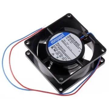 ebm-papst 8300 Series Axial Fan, 48 V dc, DC Operation, 80m³/h, 5.8W, 120mA Max, 80 x 80 x 32mm - 8318H product image