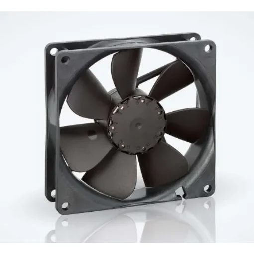 ebm-papst 3400 N Series Axial Fan, 12 V dc, DC Operation, 102m³/h, 2.9W, 242mA Max, IP20, 92 x 92 x 25mm - 3412NHH product image