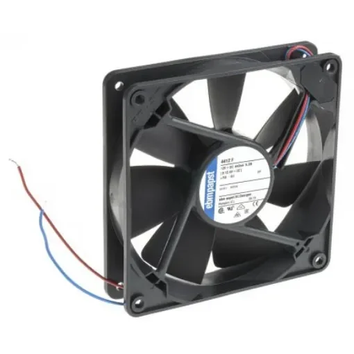 ebm-papst 4400 F Series Axial Fan, 12 V dc, DC Operation, 170m³/h, 5.3W, 440mA Max, 119 x 119 x 25mm - 4412F product image