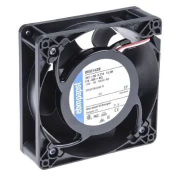 ebm-papst DV 5200 Series Axial Fan, 24 V dc, DC Operation, 270m³/h, 20W, 850mA Max, 127 x 127 x 38mm - DV5214/2N product image