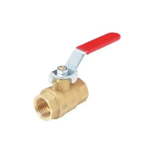 Sferaco Brass Full Bore, 2 Way, Ball Valve, Threaded, BSPP 1 1/4in, 40bar Operating Pressure - 509007 product image