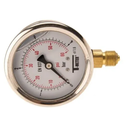 Sferaco G 1/4 Analogue Pressure Gauge 4bar Bottom Entry 63mm Outside Diameter - 1613004 product image