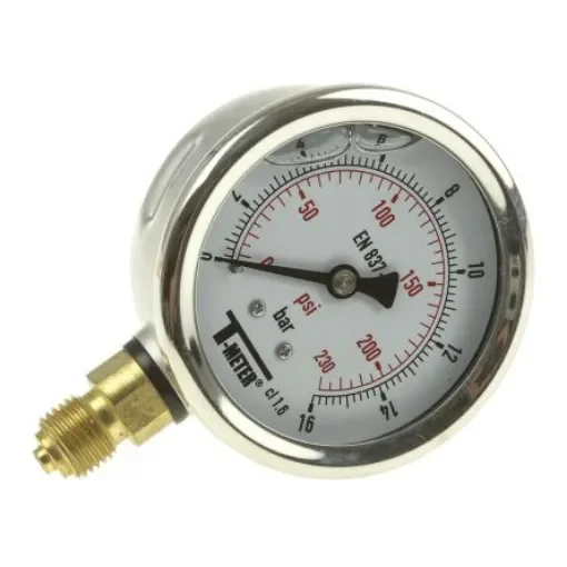 Sferaco G 1/4 Analogue Pressure Gauge 16bar Bottom Entry 63mm Outside Diameter - 1613007 product image