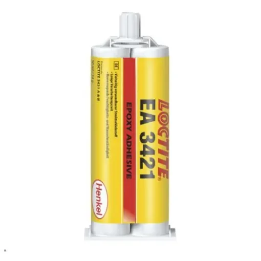 Loctite HYSOL 3421 Transparent Yellow 50 ml Epoxy Adhesive Dual Cartridge for Ceramic, Metal, Plastic, Wood - 248211 product image