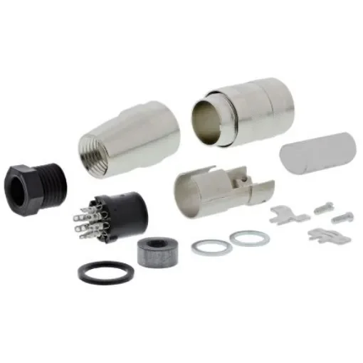 Amphenol Industrial, C 091 D 7 Pole M16 Din Socket, 5A, 100 V ac/dc IP67, Female, Cable Mount - C091-31D107-1002 product image