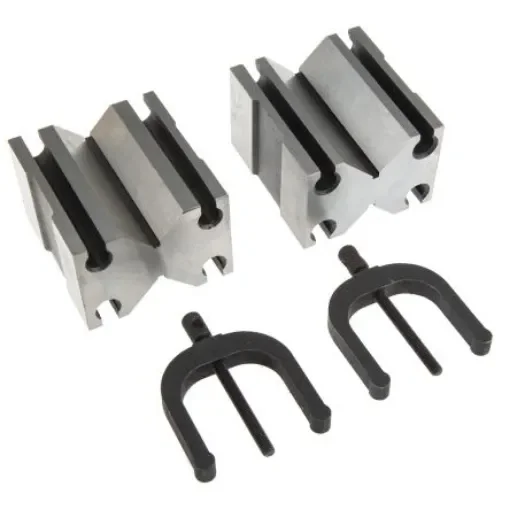 RS PRO Chrome Steel Screw Clamping V-Block, 31.1mm Capacity - 4601089 product image