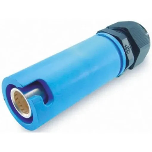 ITT Cannon, Veam Snaplock IP65 Blue Cable Mount 1P Industrial Power Socket, Rated At 250A, 1.0 kV - SNLF-S-C35-25S-BL product image