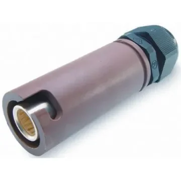 ITT Cannon, Veam Snaplock IP65 Brown Cable Mount 1P Industrial Power Socket, Rated At 250A, 1.0 kV - SNLF-S-C25-25S-BN product image