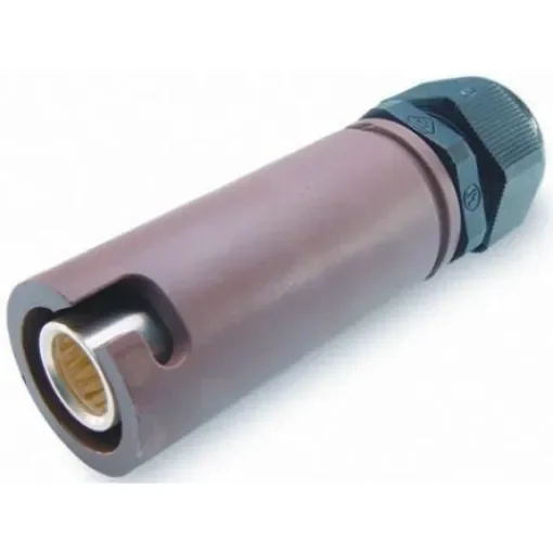 ITT Cannon, Veam Snaplock IP65 Brown Cable Mount 1P Industrial Power Socket, Rated At 250A, 1.0 kV - SNLF-S-C25-25S-BN product image