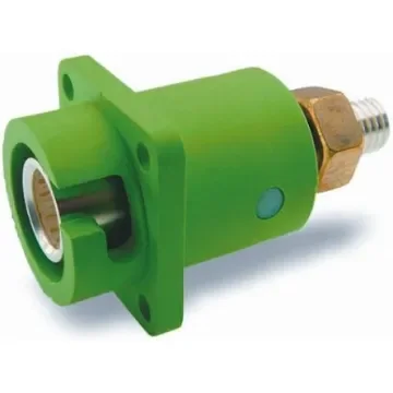 ITT Cannon, Veam Snaplock IP67 Green Panel Mount 1P Mains Connector Socket, Rated At 250A, 1.0 kV - SNPF-S-TP-GN product image