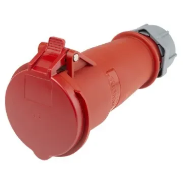 MENNEKES, AM-TOP IP44 Red Cable Mount 3P + N + E Industrial Power Socket, Rated At 32A, 400 V - 6 product image