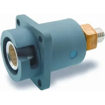 ITT Cannon, Veam Snaplock IP67 Grey Panel Mount 1P Mains Connector Socket, Rated At 250A, 1.0 kV - SNPF-S-TP-GY product image