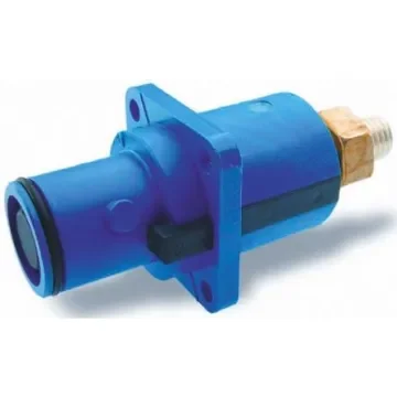 ITT Cannon, Veam Snaplock IP67 Blue Panel Mount 1P Mains Connector Plug, Rated At 250A, 1.0 kV - SNPM-P-TP-BL product image