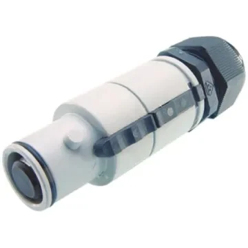 ITT Cannon, Veam Snaplock IP65 Grey Cable Mount 1P Mains Connector Plug, Rated At 250A, 1.0 kV - SNLM-P-C25-25S-GY product image