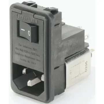 Schaffner,6A,250 V ac Male Snap-In IEC Filter FN382B-6/21,Solder - FN382B-6-21 product image