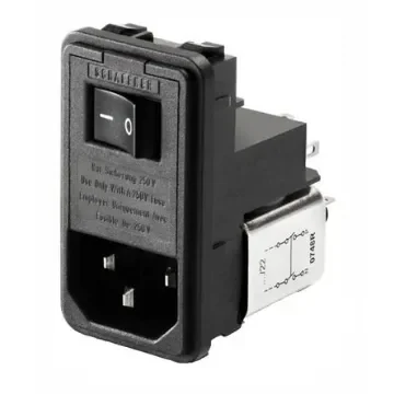 Schaffner,4A,250 V ac Male Panel Mount IEC Filter FN388-4/21,Solder - FN388-4-21 product image