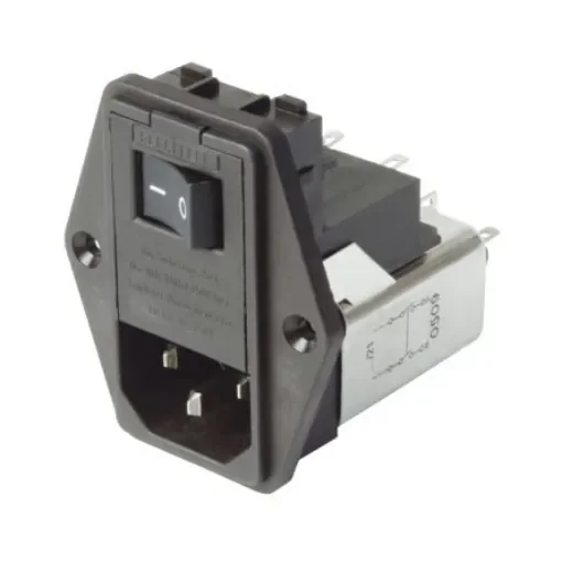 Schaffner,6A,250 V ac Male Panel Mount IEC Filter FN389B-6/21,Solder - FN389B-6-21 product image